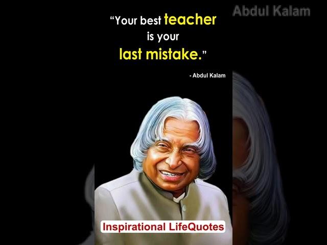 Abdul Kalam Golden Words #shorts #InspirationalLifeQuotes