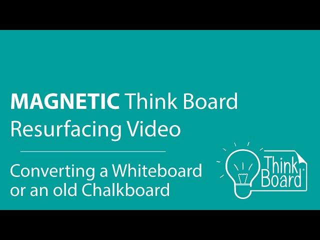 Magnetic Resurfacing Install Video - Make Any Whiteboard Magnetic! DIY Whiteboard/Chalkboard Upgrade