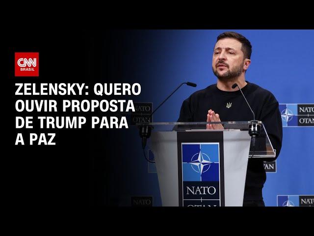 Zelensky: Quero ouvir proposta de Trump para a paz | CNN PRIME TIME