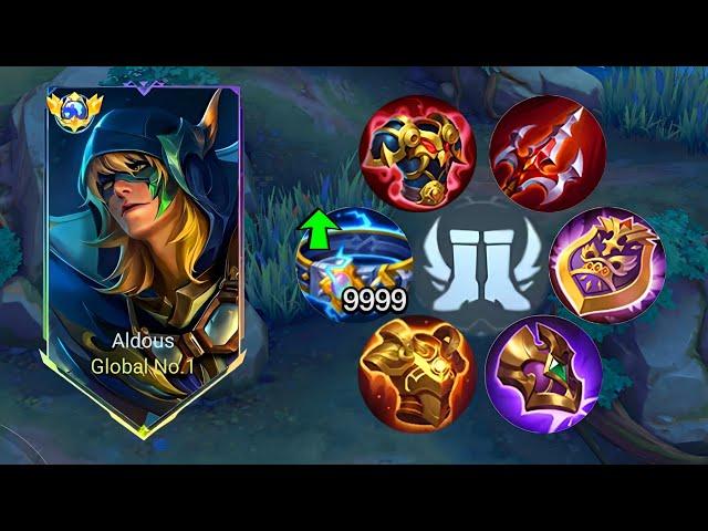 ALDOUS TANK BUILD THE PERFECT COUNTER FOR EARLY GAME!! (BEST RECOMMENDED FOR SUSTAIN ALDOUS)