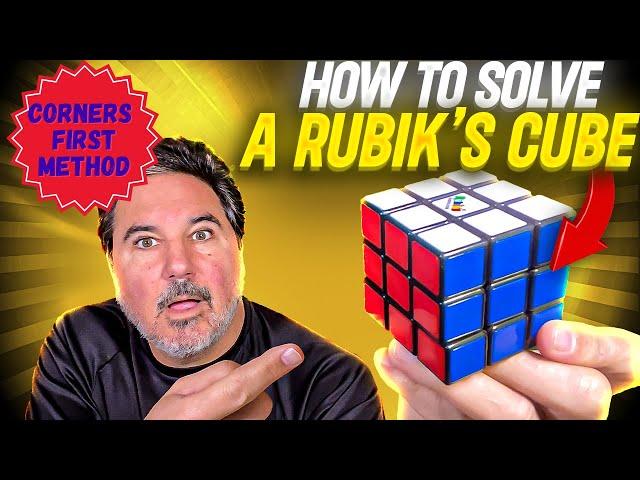 How To Solve Rubik's Cube - COMPLETE CORNERS FIRST METHOD!