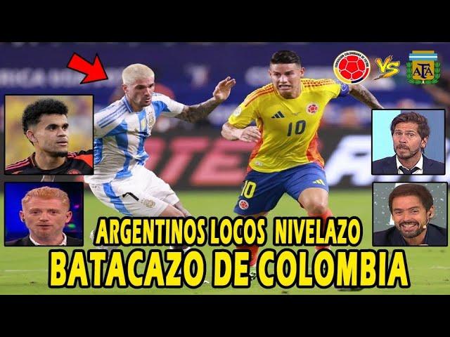 REACCIONO  A BATACAZO DE.COLOMBIA GANA A ARGENTINA Y CALLA PRENSA ARGENTINA