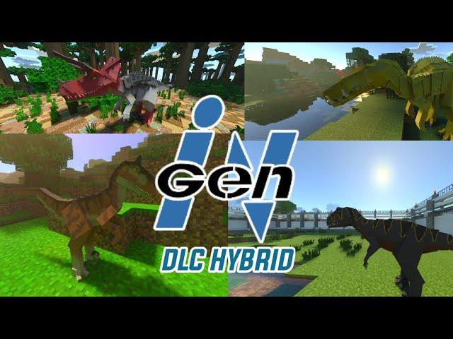 ADDON INGEN UNIVERSE DLC HYBRID showcase model mcpe/mcbe