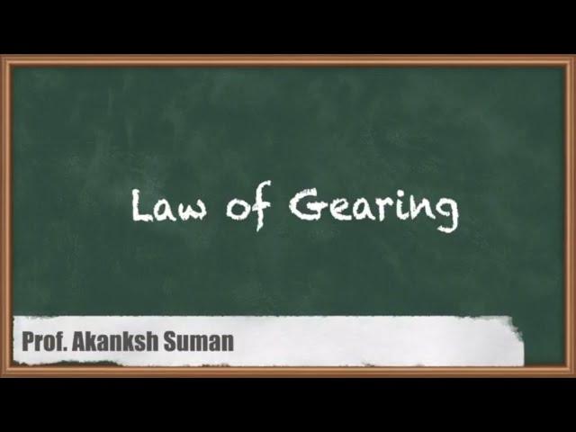 Understanding the Law of Gearing | Gear | GATE Theory of Machines and Vibrations