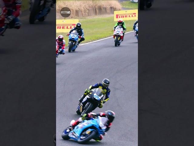 HORROR high-side crash for SuperSport rider  #shorts #asbk #motorsportaustralia @ASBK-Superbikes