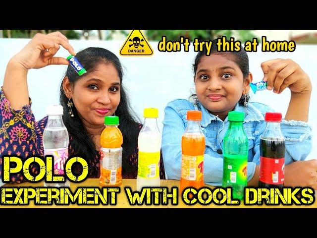 Polo Experiment with cool drinks  | Funny Experiment | Monika prabhu don't try this at home.