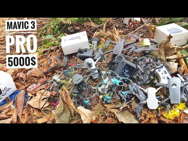 Dji Mavic 3 Pro Tôi nhặt từ bãi rác - lots of Drone at the dump