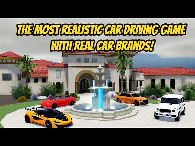 ROBLOX Most Realistic Car Driving GAME *REAL CAR BRANDS* - Driving Empire