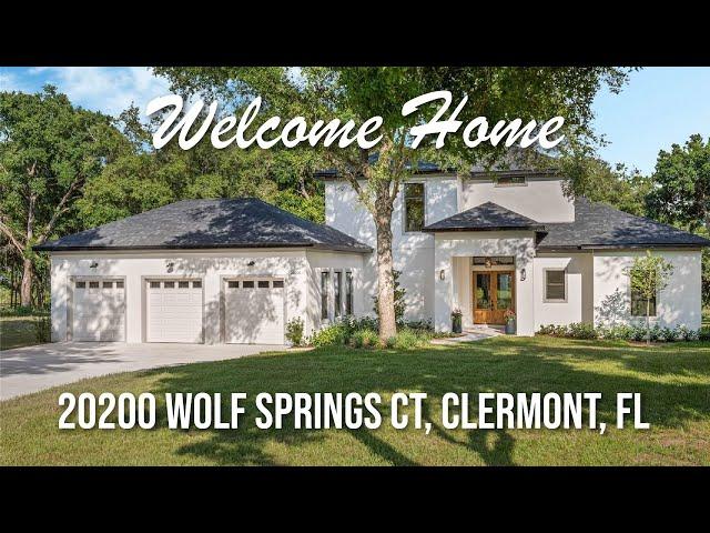 Homes for sale in Clermont Florida: Home For Sale at 20200 Wolf Springs Court Clermont FL 34715