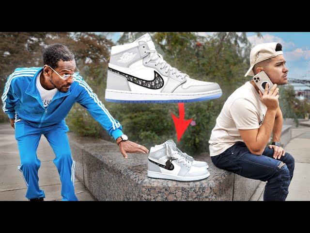 Dropping $10,000 DIOR Air Jordans In Public!