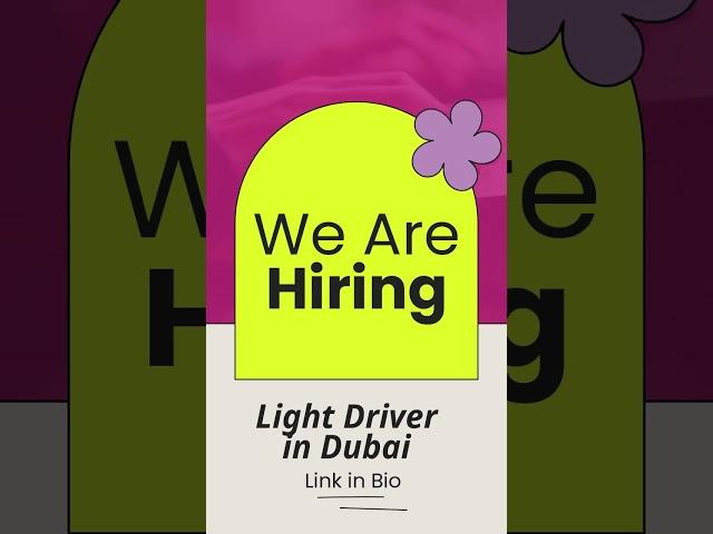 Hiring a Light Driver with a manual license in Dubai