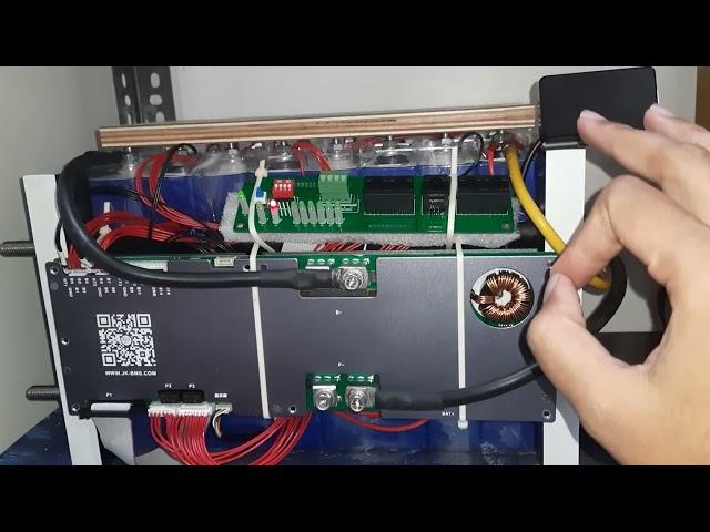 How to apply even, symmetric compression on Lithium cells | DIY LIFEPO4 24v EVE 105AH battery [Eng]