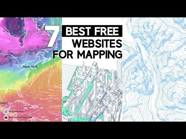 BEST FREE websites for mapping | Free base map files for site analysis