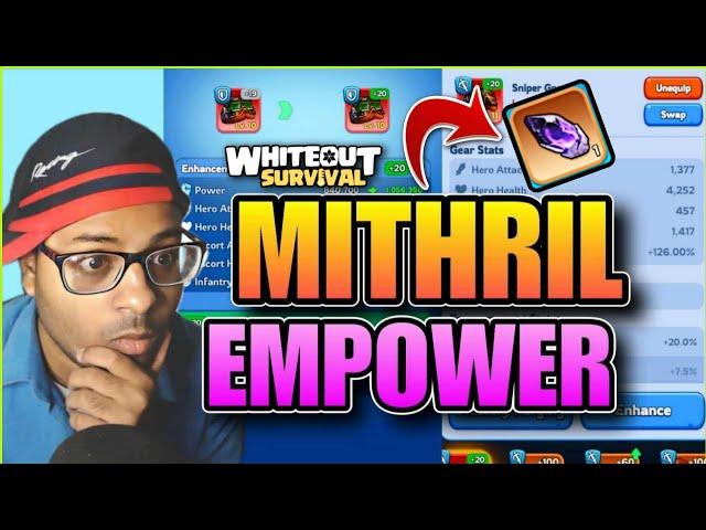 Legendary Gear Upgrade and Use of Mithril - Whiteout Survival
