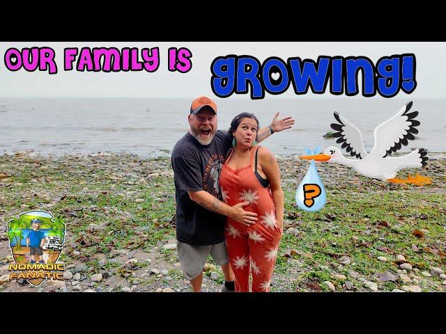 We Have BIG News! Our Family is GROWING! Beach Day!