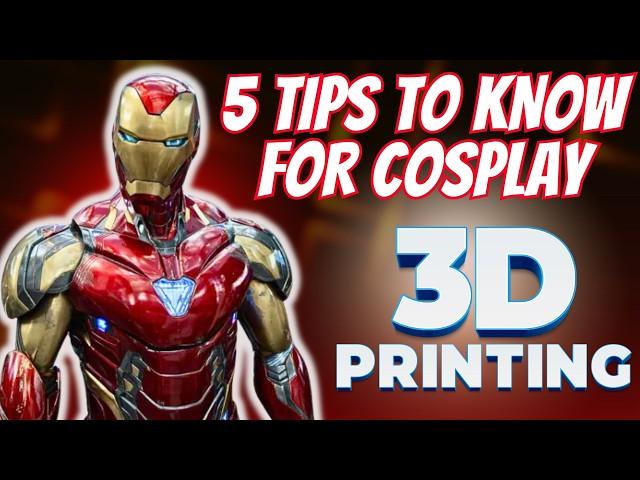 5 Tips to know BEFORE you 3D Print Cosplay!