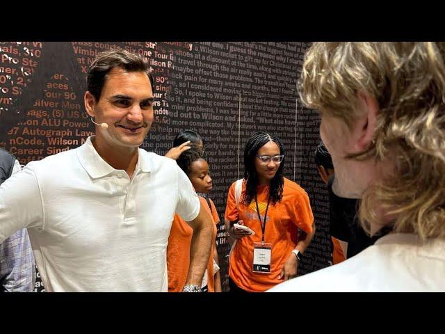 NYC TENNIS VLOG: meeting Roger Federer at the Wilson RF01 racket launch in New York City  