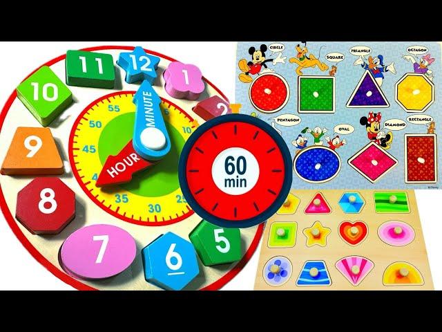 Learn about Shapes, Colors and Numbers Compilation | Best Preschool Toddler Fun Toy Learning Video