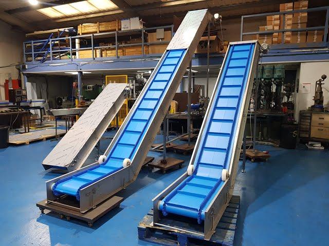 Incline Elevators with Flights and Sides also Top Covers and Under guards at C Trak Ltd