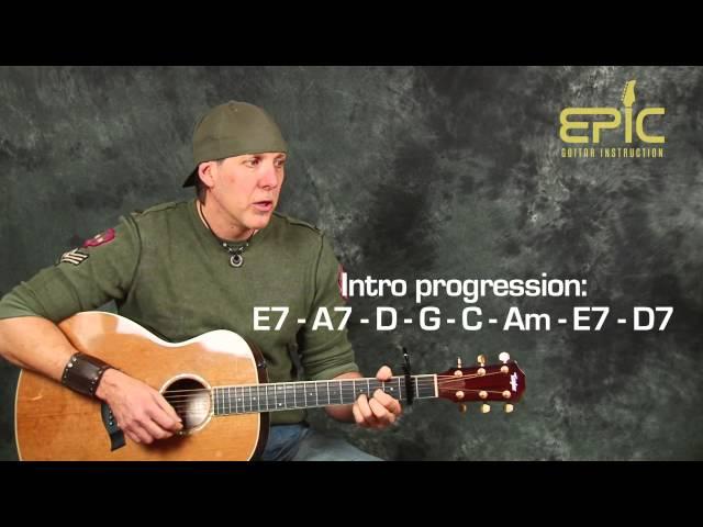 Easy beginner guitar song lesson learn Simon n Garfunkel Mrs Robinson with chords licks patterns