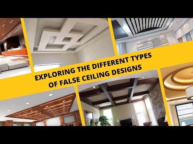 Explore Different Types of False Ceiling Designs - InteriorFitOutCompanyDubai