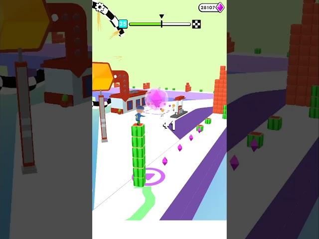 Cube Surfer – Walkthrough  Level #35 - #Shorts