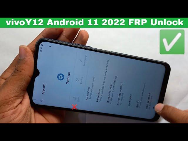 Vivo Y12 Frp Bypass android 11 2022 | All frp bypass 2022 | NO PC