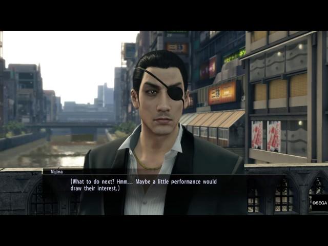 YAKUZA 0 Majima singing a song 24 Hour Cinderella