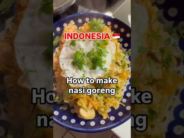 Nasi goreng, the national dish of Indonesia 