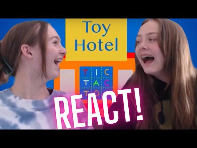 Addy and Lilly REACT to TOY HOTEL !!!