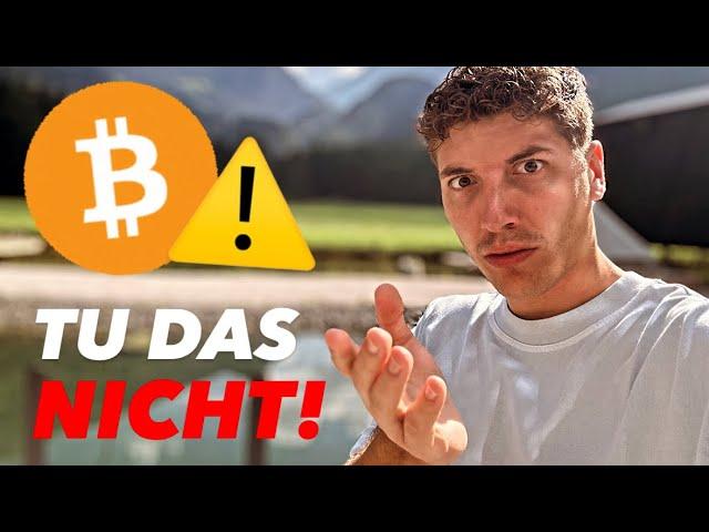 Bitcoin Abverkauf: Diesen Fehler wirst Du immer Bereuen!