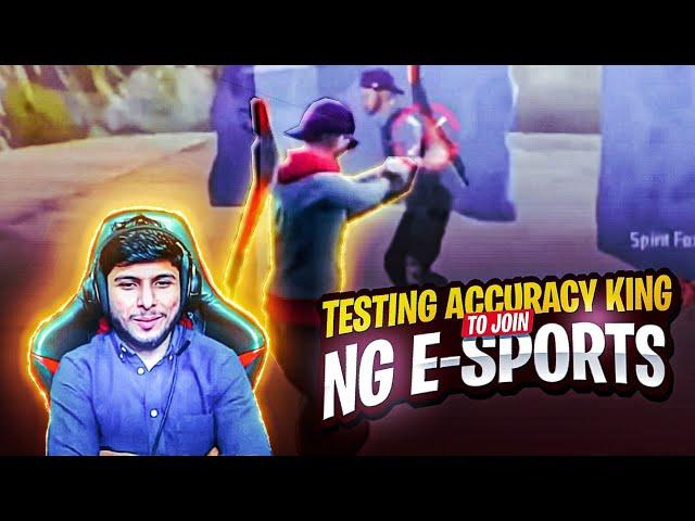 100% ACCURACY KING  TESTING  To Join NG E-SPORTS  @NonstopGaming_  1 V 1