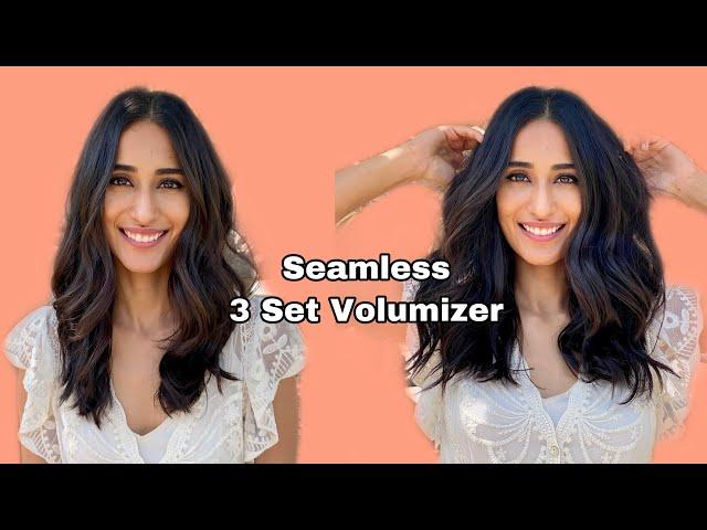 Seamless Clip-in Extensions - 3 Set Volumizer - 1 Hair Stop