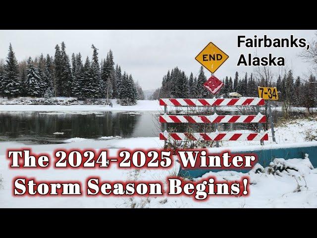 Our First 2024 - 2025 Season Winter Storm | Fairbanks, Alaska