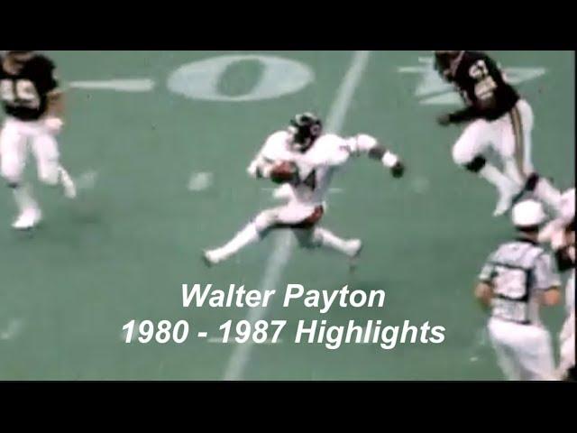 Walter Payton - The Later Years:  1980 - 1987 Highlights