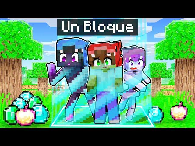 Encerrados en UN BLOQUE Pero Somos MOBS en Minecraft!