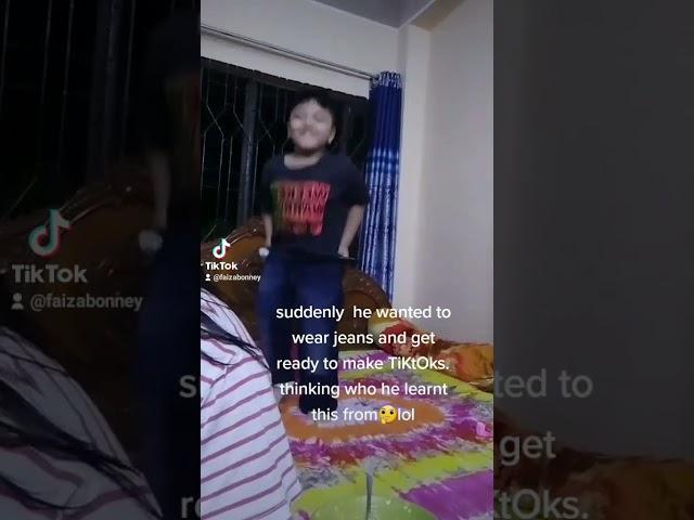 My brother's Tiktok|Bayan's World|Faiza Bonney #shorts