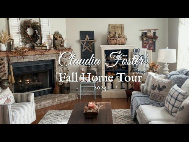 COUNTRY FARMHOUSE PRIMITIVE COTTAGE HOME TOUR ~ Decor Decorating Fall House Tours ~ INSPIRING IDEAS