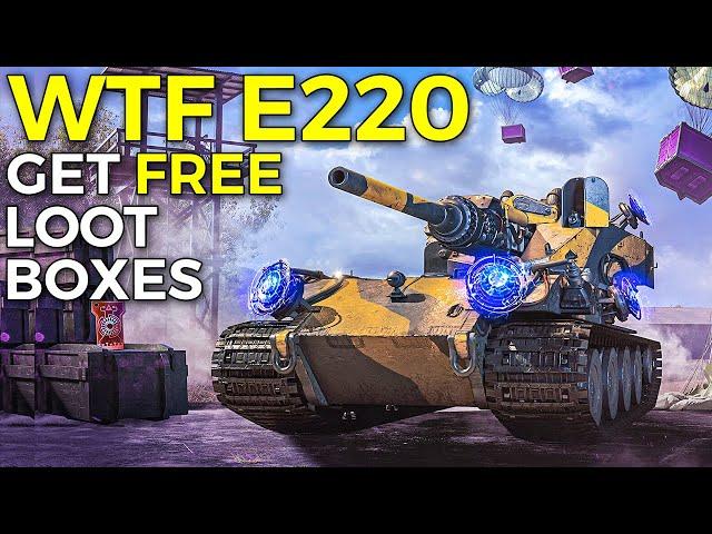 WTF E220 is Here with Free Footlockers! | World of Tanks Waffenträger Auf E 220 Gameplay