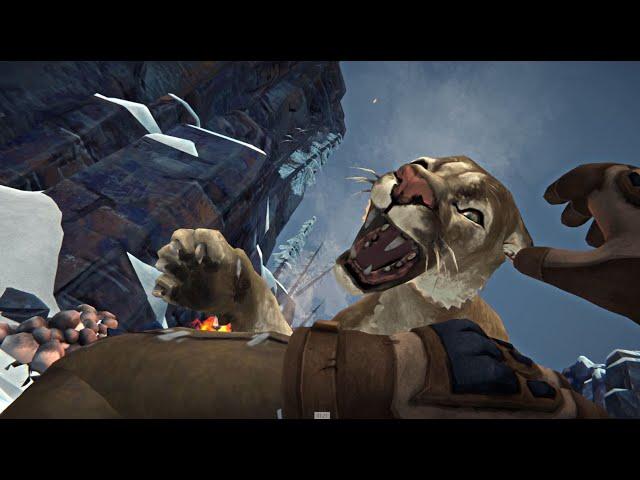 THE LONG DARK: Cougar stuck in an ice hole ...
