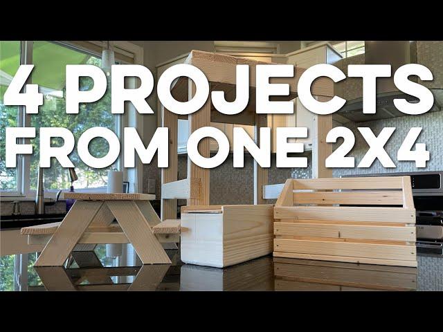 4 Projects from ONE 2x4!!