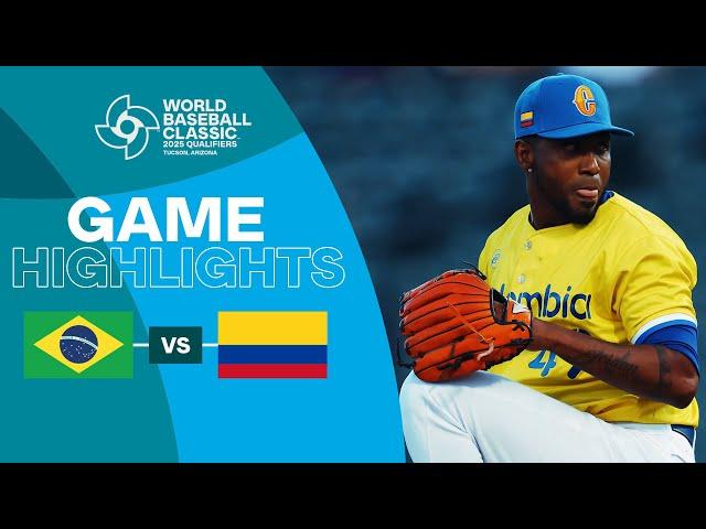 Brazil vs. Colombia | 2025 World Baseball Classic Qualifier Highlights