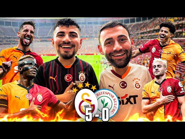 OSIMHEN İLK MAÇI TRİBÜN COŞTU MÜKEMMEL ATMOSFER | Galatasaray 5-0 Ç. Rizespor