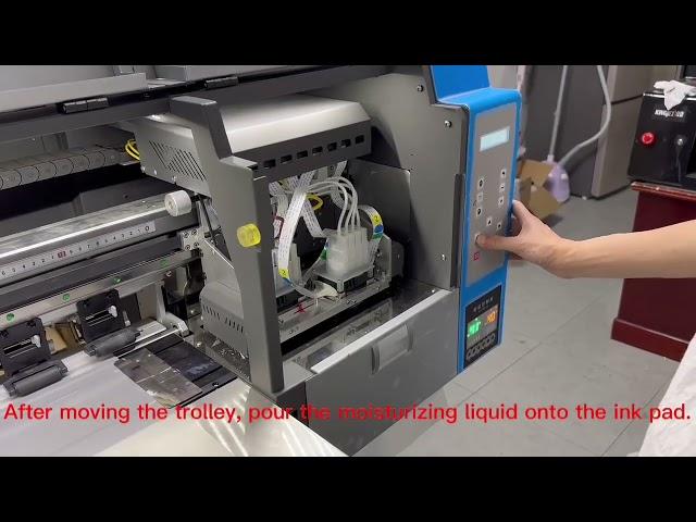 How to use the Kingjet DTF cleaner to maintenance your DTF printer?