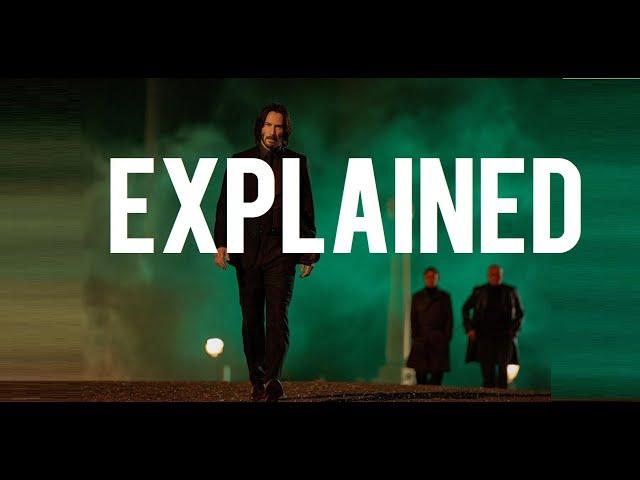 John Wick Chapter 4 Explained