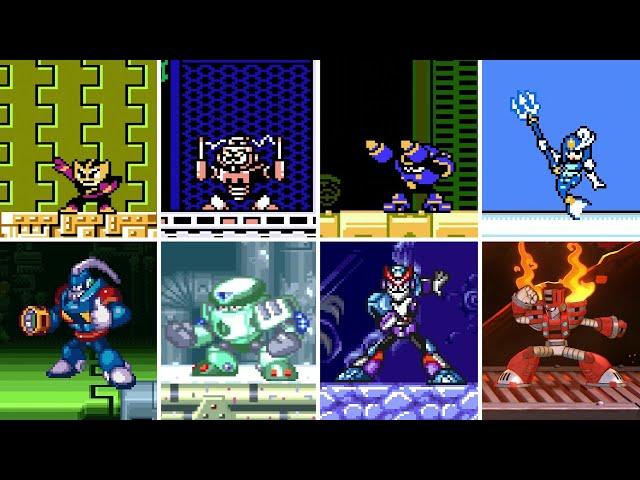 All Robot Master Boss Fights (Mega Man 1 - 11, Mega Man & Bass, Mega Man V)