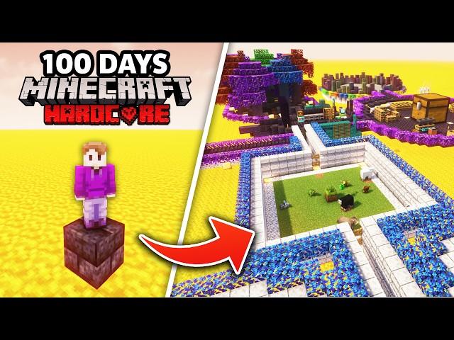 I Survived 100 Days in VOLCANOBLOCK in Minecraft Hardcore!