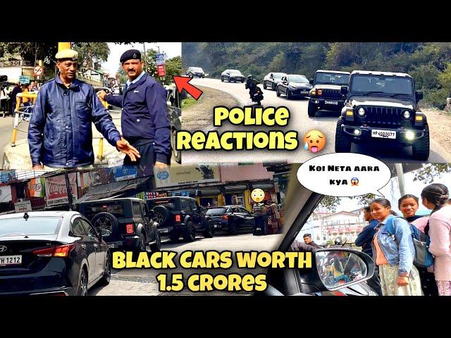 Police Reactions on Black Cars Kaafila |Biggest Black Cars collection of Himachal Worth 1.5 Crore