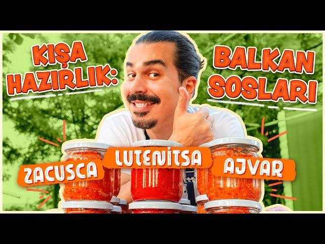 Kış Hazırlığı: Balkan Sosları ️ Ajvar - Lütenitsa - Zakuska Tarifi