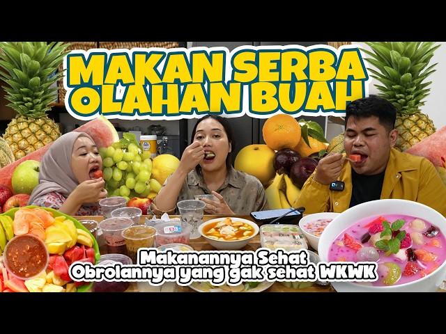 MAKAN SERBA OLAHAN BUAH!! BUAH NAGA CAMPUR KOPI RASANYA GIMANA DAH???